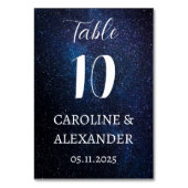 Numéro De Table Ciel de nuit Constellation moderne Galaxie moderne (Dos)
