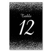 Numéro De Table Ciel nocturne de la Parties scintillant d'argent m (Dos)