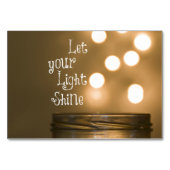 Numéro De Table Citation chrétienne inspirée de la Bible (Dos)