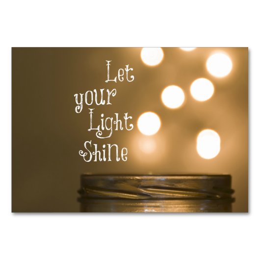 Numéro De Table Citation chrétienne inspirée de la Bible (Devant)