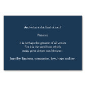 Numéro De Table Citation de force sur une texture murale en brique (Dos)