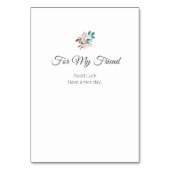 Numéro De Table Citations de pain de Robert Browning (Dos)