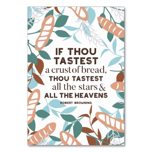 Numéro De Table Citations de pain de Robert Browning (Par défaut)