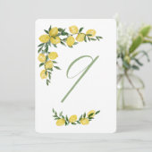 Numéro de table citron neuf (Debout devant)