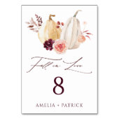 Numéro De Table Citrouille Automne  Automne Mariage (Par défaut)