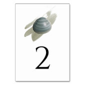 Numéro De Table Clam Mariage d'aquarelle (Dos)