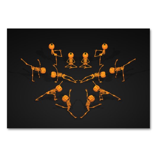 Numéro De Table Classe de Yoga d'Halloween (Devant)