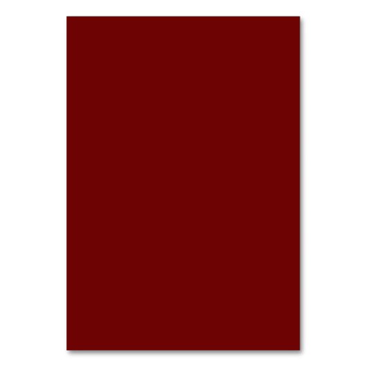 Numéro De Table Classic Formal Script Wine Red Wedding (Dos)