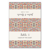 Numéro De Table Classical Geometric Mandala Wedding Place Card (Par défaut)