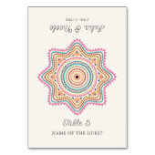 Numéro De Table Classical Ornate Style Mandala Wedding Place Card (Par défaut)