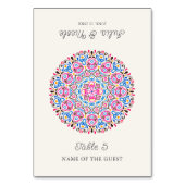 Numéro De Table Classical Ornate Style Mandala Wedding Place Card (Par défaut)
