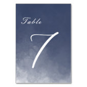 Numéro de table classique de la fumée bleue de la (Dos)