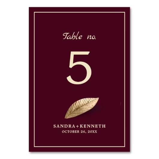 Numéro De Table Classique & Élégant I Bulgare Rose Shade I Mariage (Par défaut)