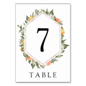 Numéro De Table Cléménites et verdure Numéro de tableau (Par défaut)