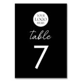 Numéro De Table Code QR de logo d'entreprise Menu Moderne Minimali (Par défaut)