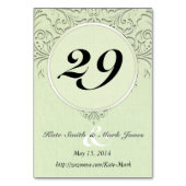 Numéro De Table Coeur de chaux (Par défaut)