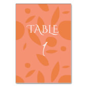 Numéro De Table Collage de couleurs modernes (Par défaut)