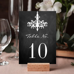 Numéro De Table Collection de Mariage Chandelier élégant