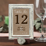 Numéro De Table Collection de Mariages Rustic White Frame & Burlap<br><div class="desc">Simple mais élégante, la collection rustique de cadres blancs & mariage burlap est un design époustouflant avec un cadre photo rustique blanc sur un arrière - plan effet burlap, qui est parfait pour toute célébration mariage rustique. Ces cartes de numéro de table peuvent être personnalisées pour votre occasion spéciale et...</div>
