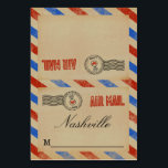 Numéro De Table Collection de Mariages Vintages Airmail<br><div class="desc">La Collection Vintage de Mariages Airmail - Nom de table Cartes de Place. *** COMMENT COMMANDER *** S'il vous plaît customiser et ajouter chaque carte de place de nom de table à votre panier, un par un. Zazzle ne dispose pas actuellement d'un système permettant la personnalisation des produits une fois...</div>