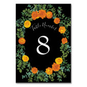 Numéro De Table Collection Mariage gothique d'Halloween noir et or (Dos)