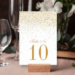 Numéro De Table Collection Vintage de Mariage Glam Gold Confetti<br><div class="desc">La Collection Vintage de Mariage Glam Gold Confetti - Cartes Numéro de Table. *** COMMENT COMMANDER *** S'il vous plaît customiser et ajouter chaque carte de numéro de table à votre panier, un par un. Zazzle ne dispose pas actuellement d'un système permettant la personnalisation des produits une fois la commande...</div>