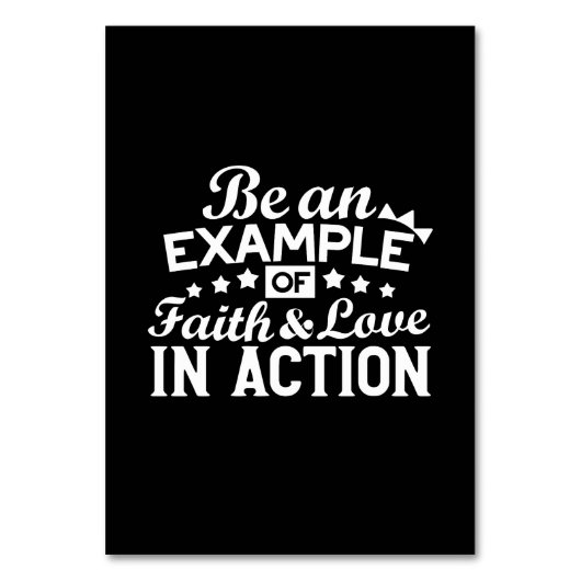 Numéro De Table Conception de la motivation chrétienne - Foi, Amou (Par défaut)