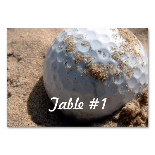 Numéro De Table Conception de parcours de golf (Devant)