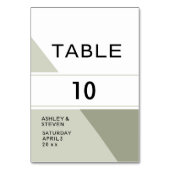 Numéro De Table Conception géométrique (Dos)