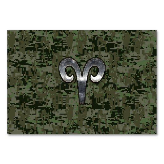 Numéro De Table Connexion Zodiac Aries sur Camion numérique vert W (Devant)