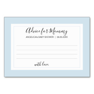 Numéro De Table CONSEILS POUR MOMMY Blue White GARY Baby showers C