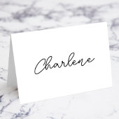 Numéro De Table Cool Monoline Script Calligraphie Nom Place Cards