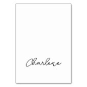 Numéro De Table Cool Monoline Script Calligraphie Nom Place Cards (Par défaut)