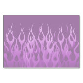 Numéro De Table Cool Purple Racing Flames Design (Dos)