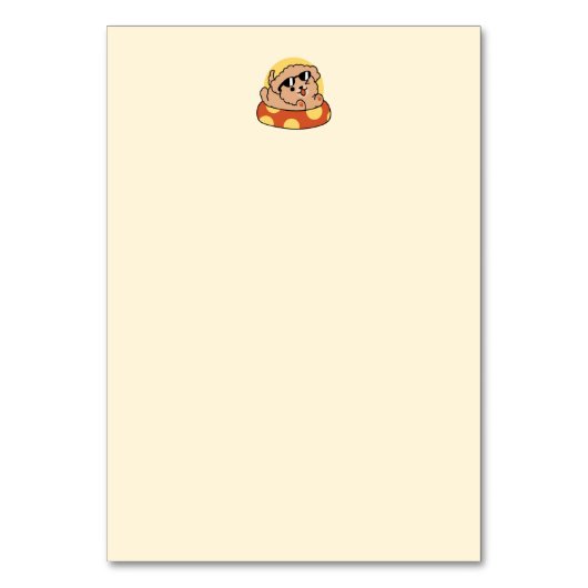 Numéro De Table Cool Summer Chien Flottant - Jolie Puppy Pool Part (Dos)