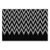 Numéro De Table Cool tendance chevron zigzag faux parties scintill (Dos)