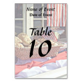 Numéro De Table Cooperstown NY - Fenêtre de boulangerie avec drape (Par défaut)