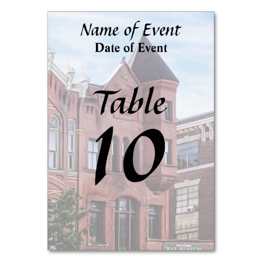 Numéro De Table Cooperstown NY - Premier bâtiment de la Banque nat (Dos)