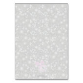 Numéro De Table Coquette Pink Sheer bow -Table Assignment (Dos)