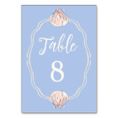 Numéro De Table coquillage (Dos)