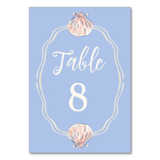 Numéro De Table coquillage (Par défaut)