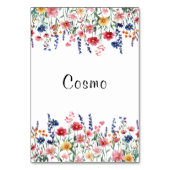 Numéro de table Cosmo fleur sauvage (Dos)
