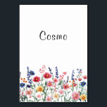 Numéro de table Cosmo fleur sauvage<br><div class="desc">num table cosmo</div>