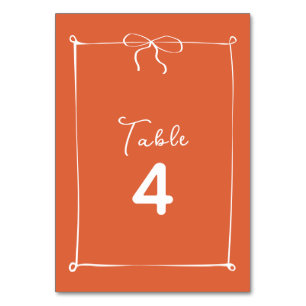 Numéro De Table Coucher de soleil italien Whimsical avec Mariage b