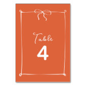 Numéro De Table Coucher de soleil italien Whimsical avec Mariage b (Par défaut)