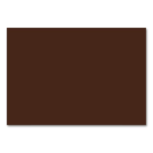 Numéro De Table Couleur bronze d'automne (Devant)