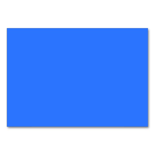 Numéro De Table couleur profonde bleu électrique (Devant)
