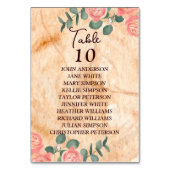 Numéro De Table Couleur rustique en bois (Par défaut)