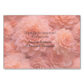 Numéro De Table Couleurs Succulentes de broyage d'abricot (Dos)