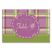 Numéro De Table Country Garden Table Card (Dos)
